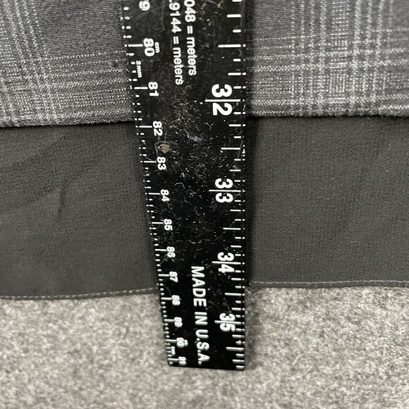 BCBG Generation Black White Windowpane Plaid Shift Dress Size 0 - Picture 6 of 7